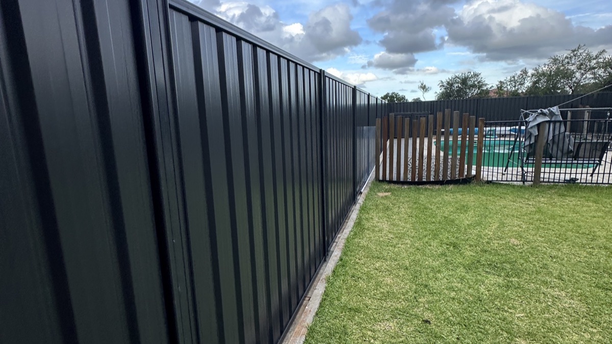 Colorbond fence completed in Narangba near Caboolture